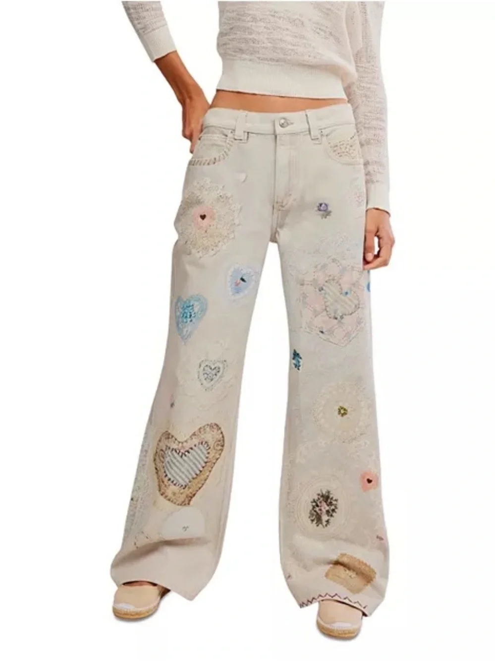 Free People Illusions Straight Leg Jeans in Heirloom